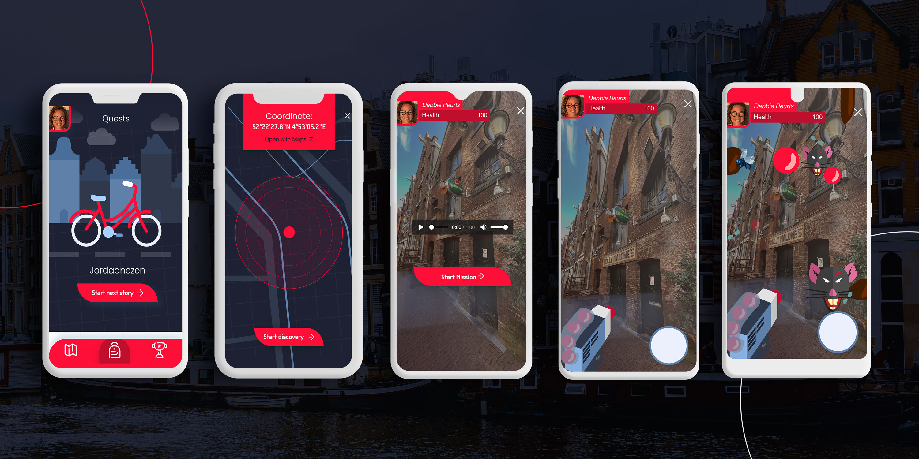 On the border screens in the right order/screenflow